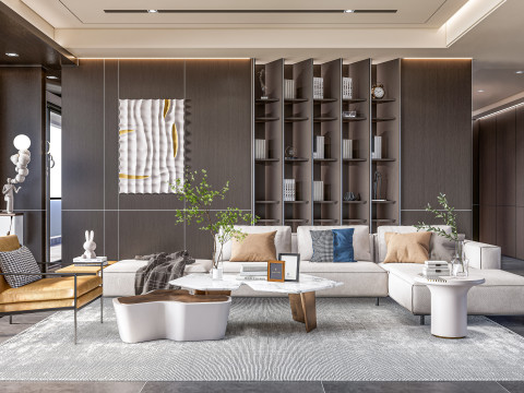 Living room interior scene 11 3D 模型