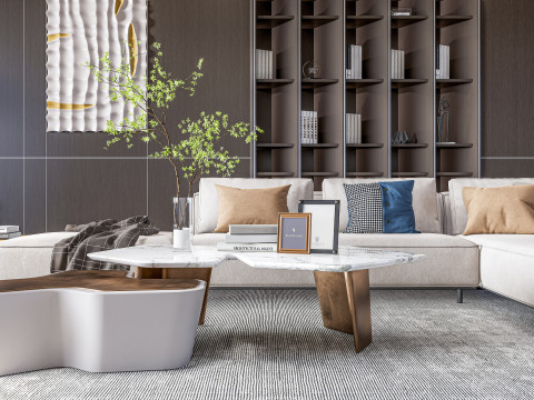 Living room interior scene 11 3D 模型