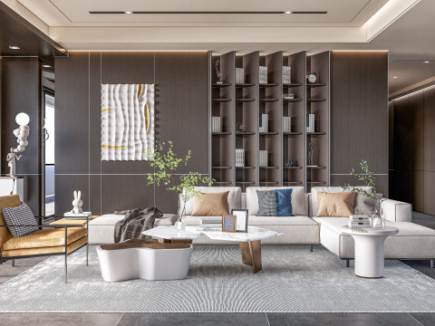 Living room interior scene 11 3D 模型