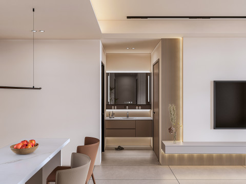 Living room interior scene 12 Model 3D