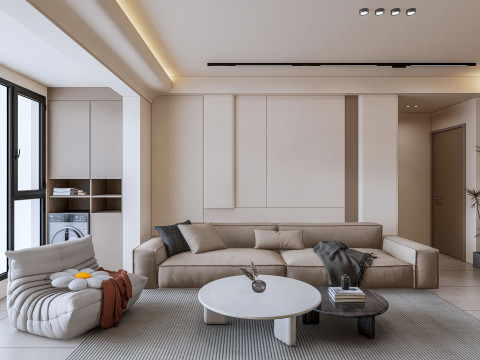Living room interior scene 12 Model 3D