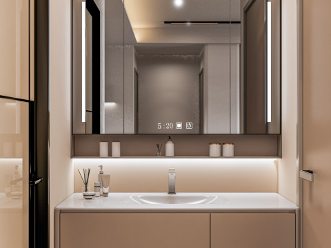 Living room interior scene 12 Model 3D