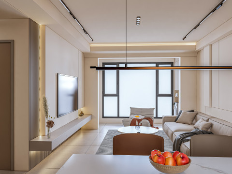 Living room interior scene 12 Model 3D