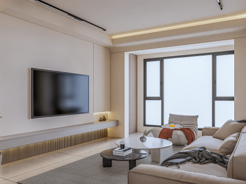 Living room interior scene 12 Model 3D