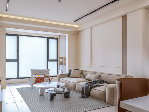 Living room interior scene 12 Model 3D