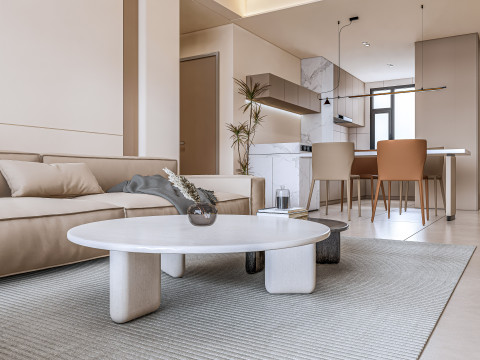 Living room interior scene 12 Model 3D