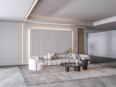 Living room interior scene 13 3Dモデル