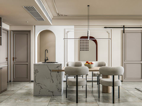 Living room interior scene 14 3D Model