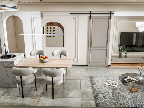 Living room interior scene 14 3D Model