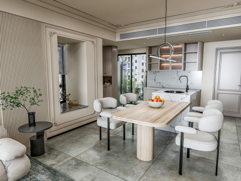 Living room interior scene 14 3D Model