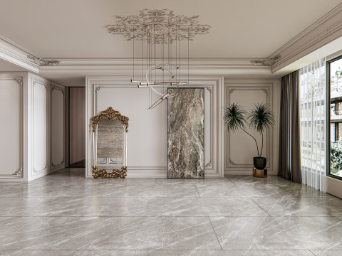 Living room interior scene 15 3D Model