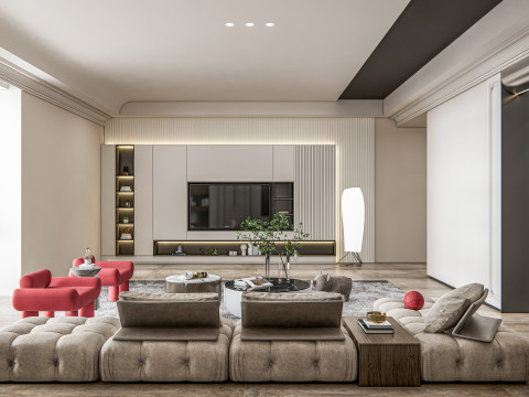 Living room interior scene 16 3D 모델