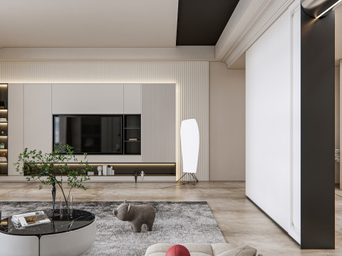 Living room interior scene 16 3D 모델