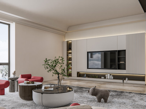 Living room interior scene 16 3D 모델