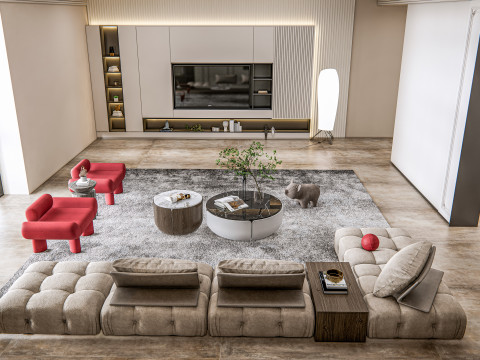 Living room interior scene 16 3D 모델