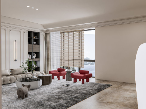 Living room interior scene 16 3D 모델