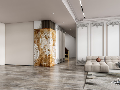 Living room interior scene 17 3D 模型
