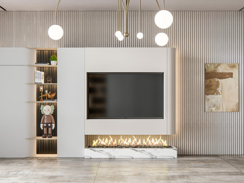 Living room interior scene 17 3D 模型