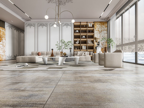 Living room interior scene 17 3D 模型