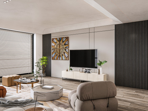 Living room interior scene 18 3D 模型