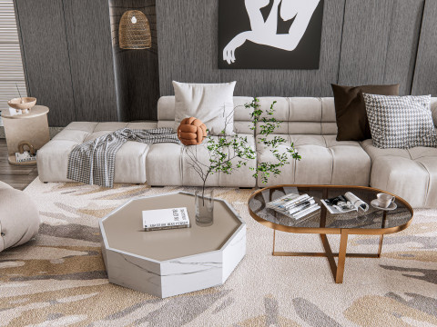 Living room interior scene 18 3D 模型