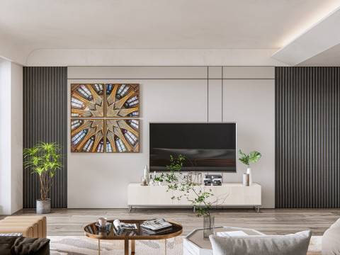 Living room interior scene 18 3D 模型