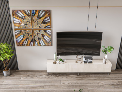 Living room interior scene 18 3D 模型