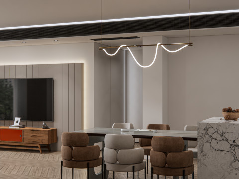 Living room interior scene 19 3D 모델