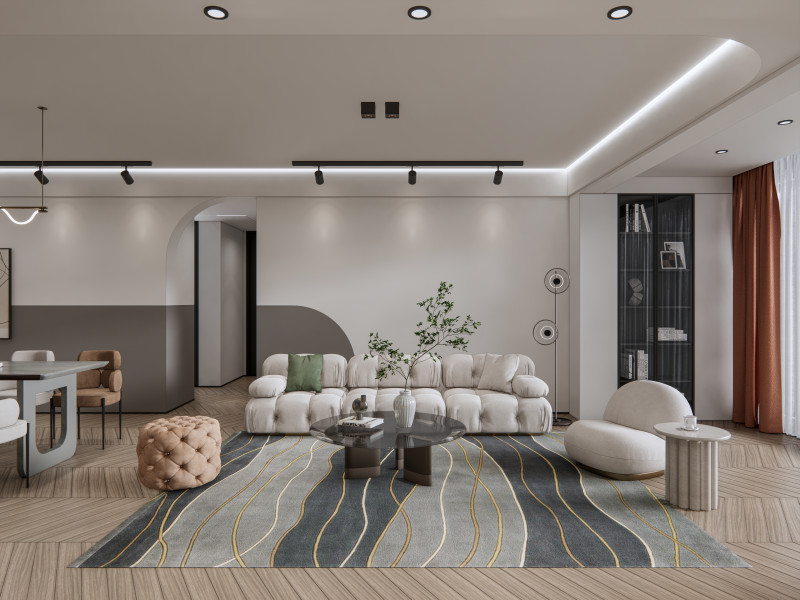 Living room interior scene 19 3D 모델 .c4d .max .obj .3ds .fbx .stl .blend 