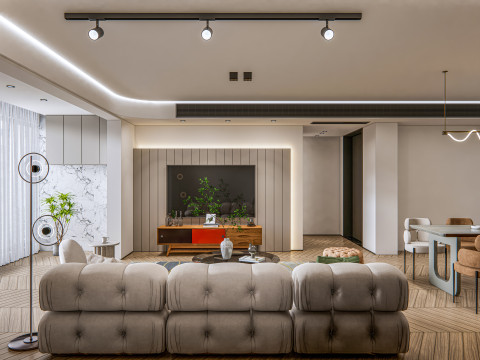 Living room interior scene 19 3D 모델