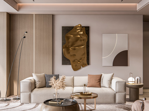 Living room interior scene 20 3D Model