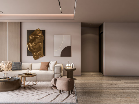 Living room interior scene 20 3D Model