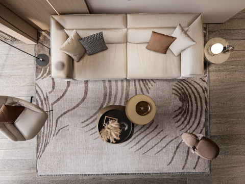 Living room interior scene 20 3D Model