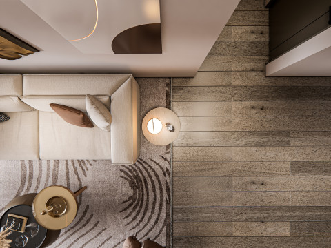Living room interior scene 20 3D Model