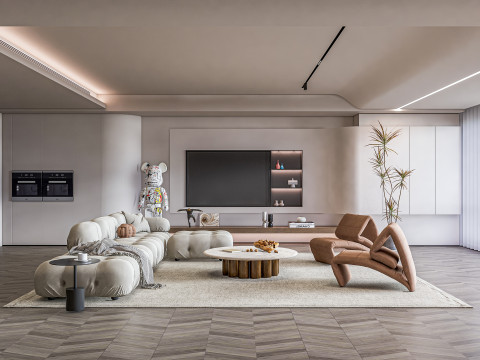 Living room interior scene 21 3D 모델