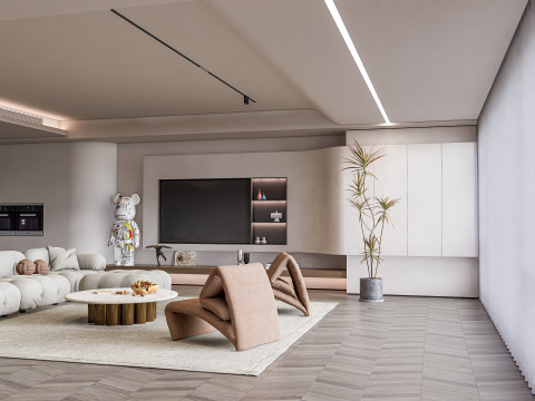 Living room interior scene 21 3D 모델