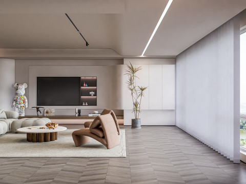 Living room interior scene 21 3D 모델