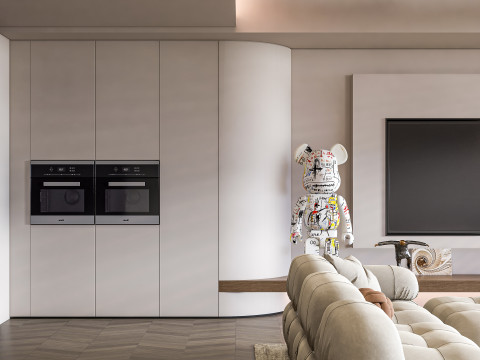 Living room interior scene 21 3D 모델