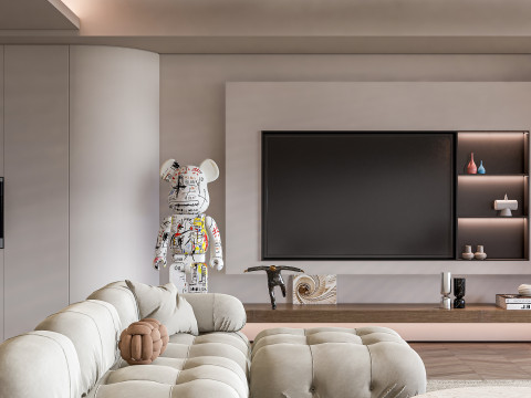 Living room interior scene 21 3D 모델