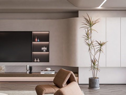 Living room interior scene 21 3D 모델
