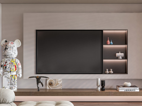 Living room interior scene 21 3D 모델
