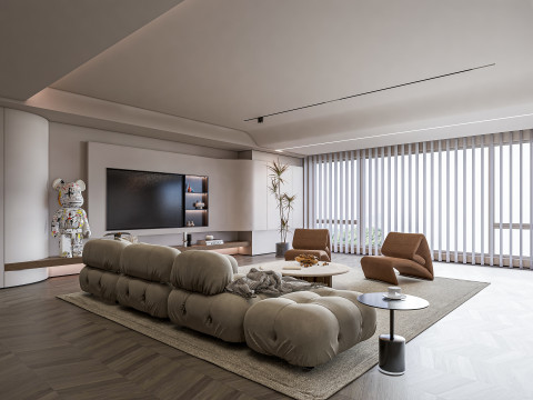 Living room interior scene 21 3D 모델