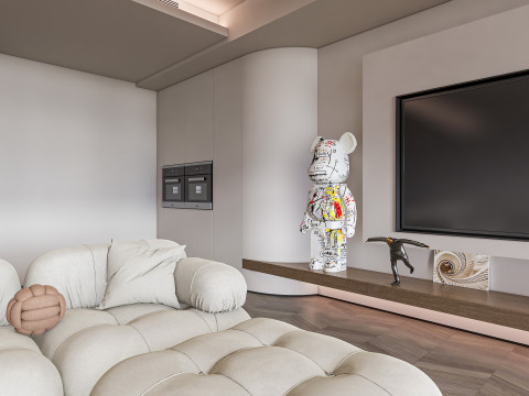 Living room interior scene 21 3D 모델