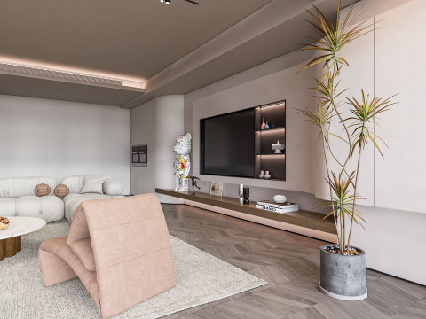 Living room interior scene 21 3D 모델