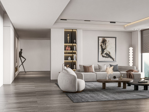 Living room interior scene 22 3D-Modell