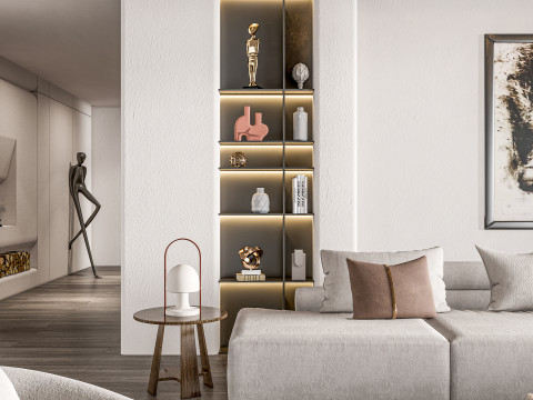 Living room interior scene 22 3D-Modell