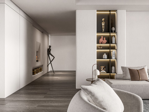 Living room interior scene 22 3D-Modell