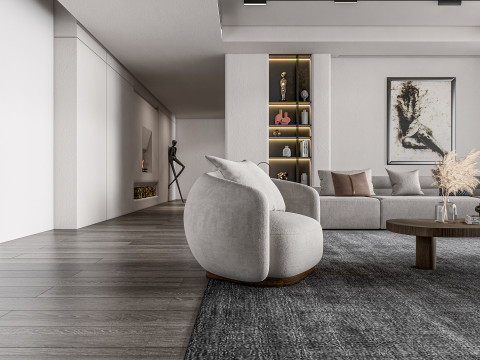 Living room interior scene 22 3D-Modell