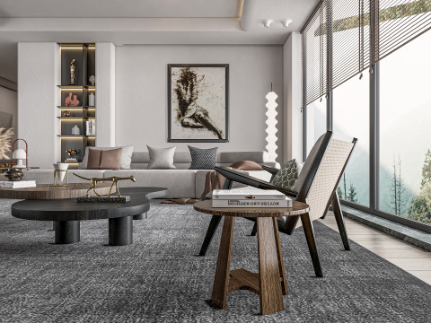 Living room interior scene 22 3D-Modell