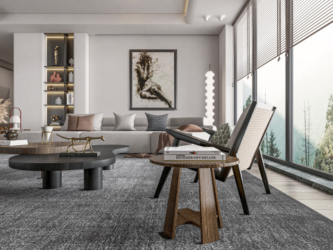 Living room interior scene 22 3D-Modell